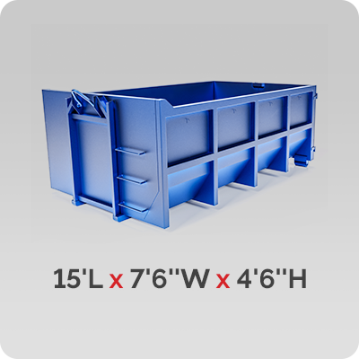 15-yard dumpster dimensions